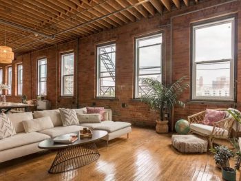 a beautiful industrial loft in Detroit Michigan one of the best Airbnbs in the Midwest