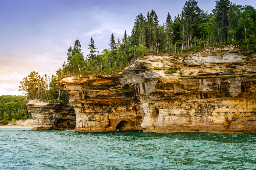 pictured rocks lakeshore national park in Michigan