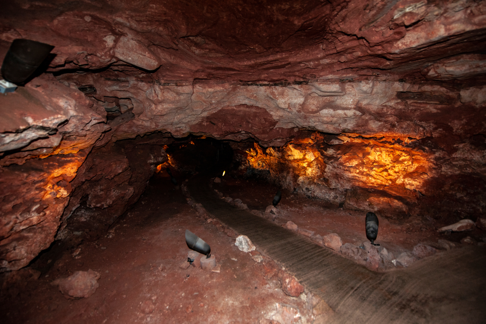 Underground in Wind Cave National Park.