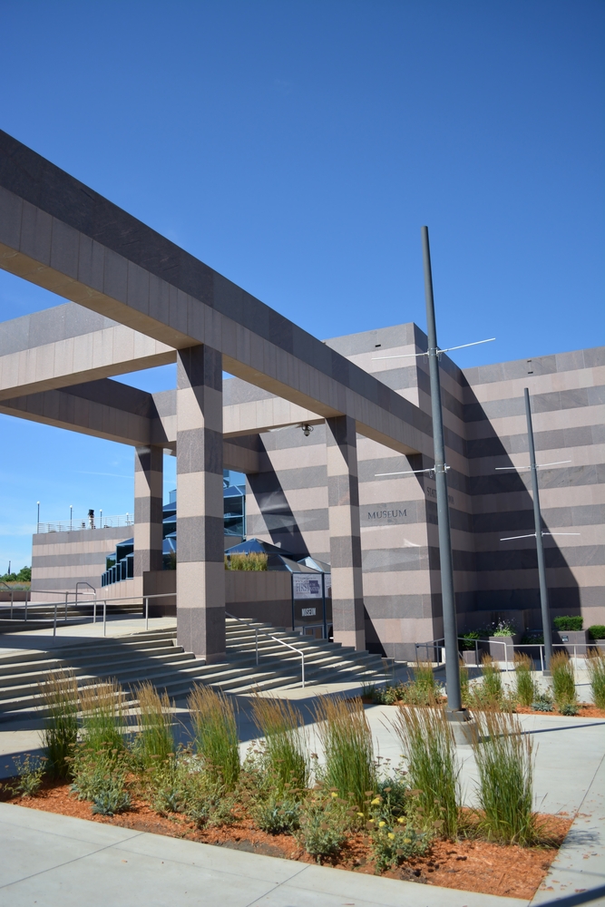 Outside of the State Historical Museum, one of the best things to do in Des Moines, Iowa.