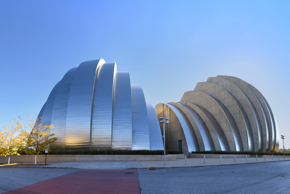 The exterior of the Kauffman Center, one of the best things to do in KCMO.