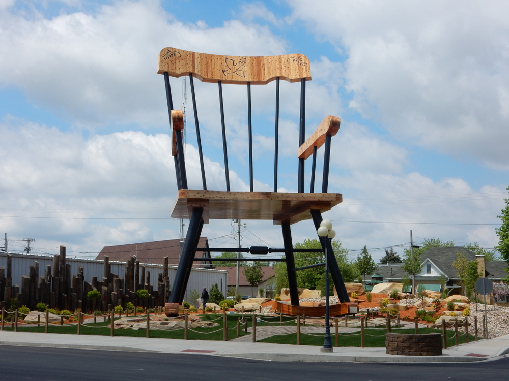 The world's largest rocking chair in Casey, one of the coolest small towns in Illinois.