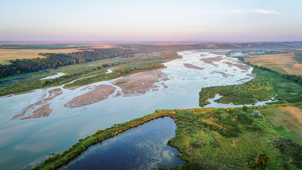 Blue river stream flowing through plains things to do in nebraska