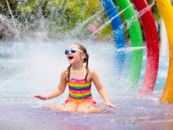 Little girl at one of the best waterparks in Ohio.