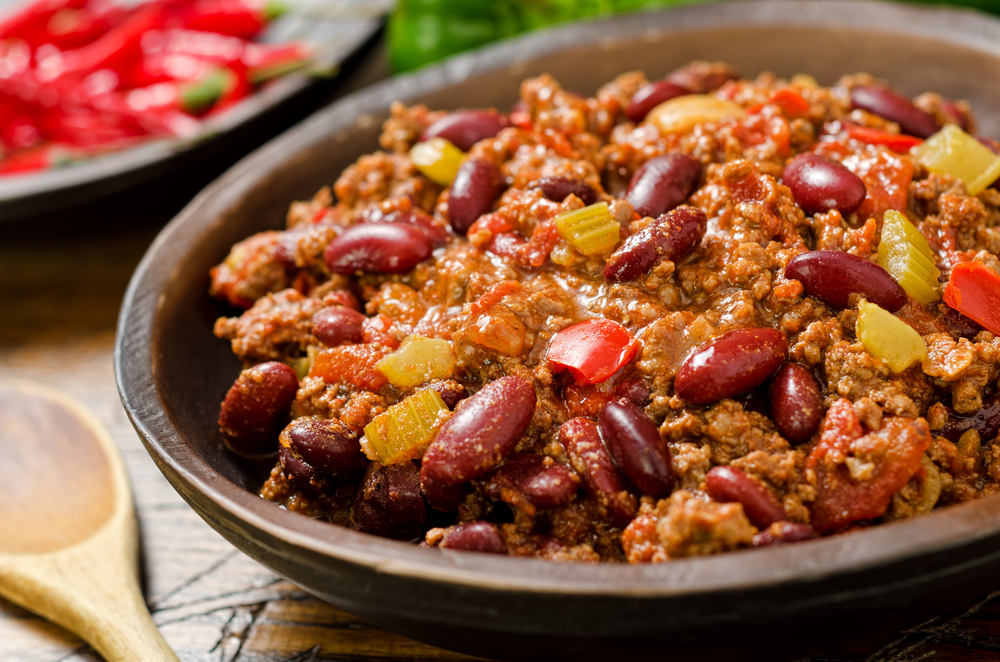 A bowl of homemade chilli in an article about restuarants in Mackinac Island