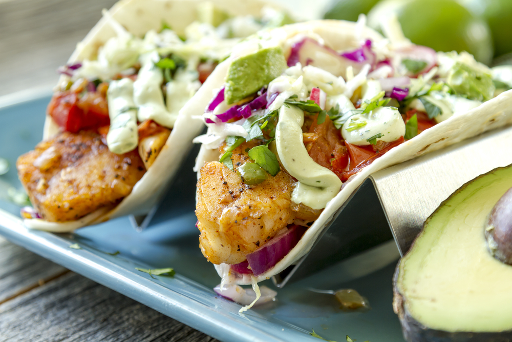 loaded tacos on a plate in an article about restaurants in Mackinac Island 