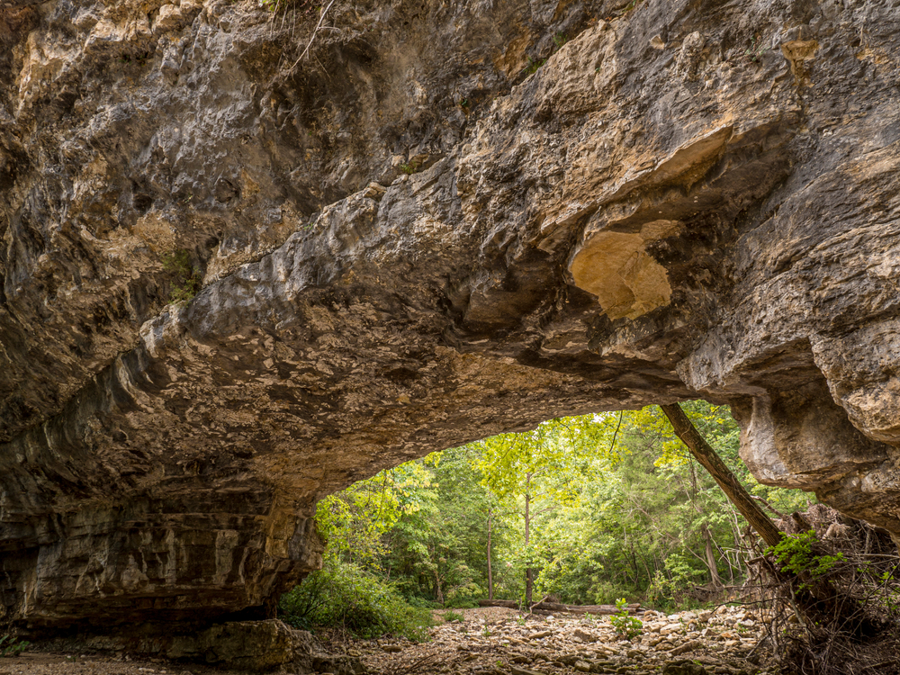 Rock arch, Clifty Creek Natural Area, Dixon, Missouri