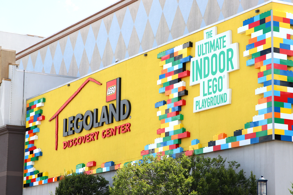 The exterior of Legoland Discovery Center, one of the best things to do in Ohio with kids. 