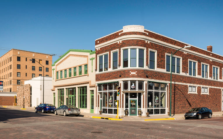 The historic buildings of Hays, Kansas.