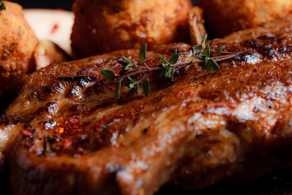 Close up of bbq food on a plate. One of the restaurants in Rapid City   