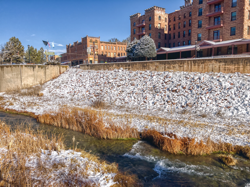 Hot Springs in the show featuring the river and the town. This is one of the towns in South Dakota 