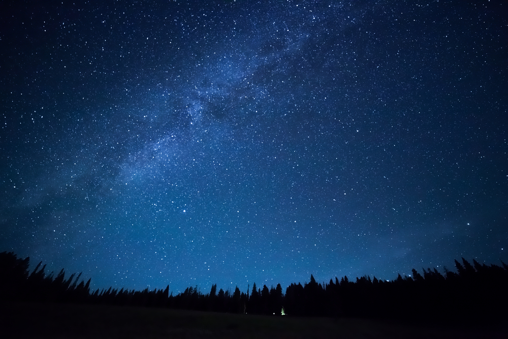 The night sky full of stars. Stargazing is one of the things to do in Washington Island.    