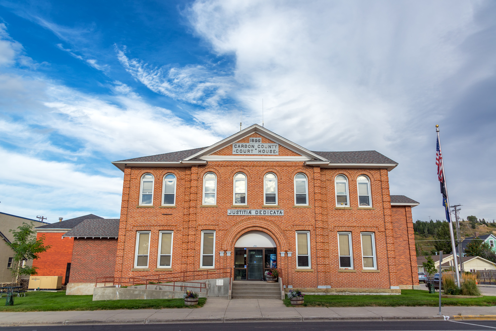 Historic, brick courthouse in Red Lodge.