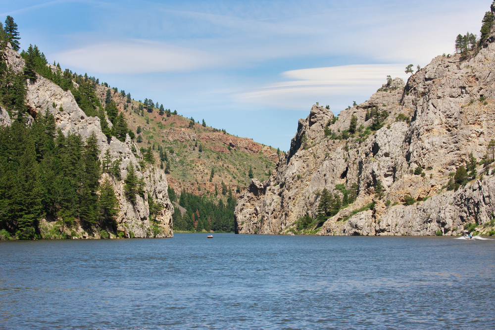 Lake leading through the Gates of the Mountains to the Missouri River.