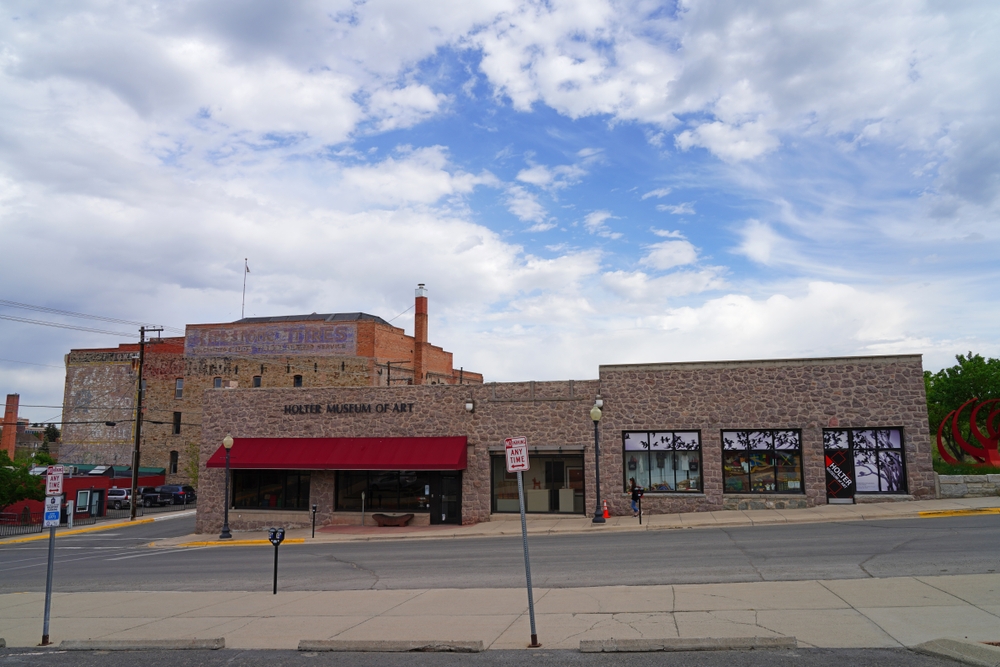 Exterior of the stone Holter Museum of Art, one of the best things to do in Helena, MT.