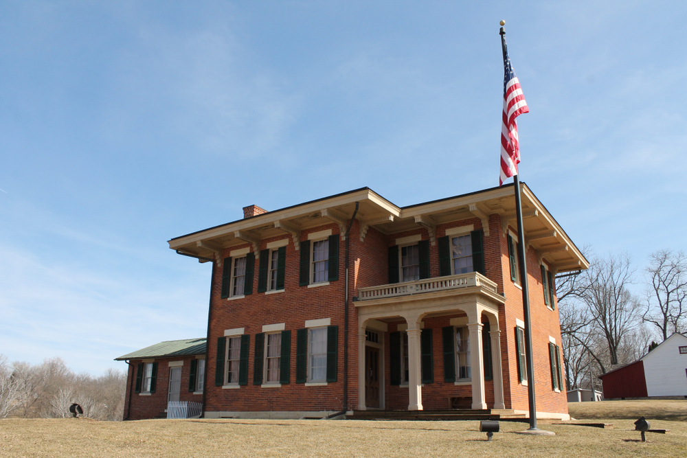 The front of the Ulysses S Grant Home Historic Site one of the best things to do in Galena IL