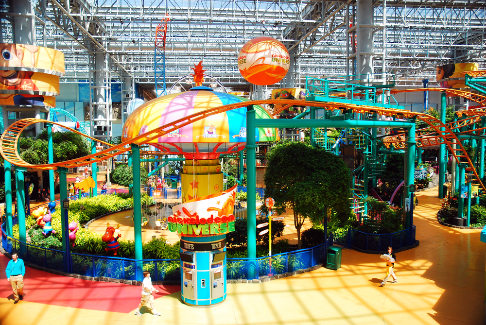  The Indoor Amusement Park at Mall of America, in Bloomington, Minnesota offers year round fun for the family