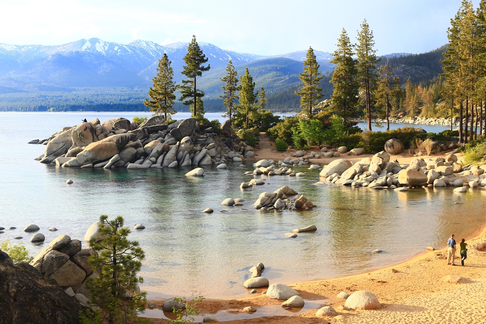 Golden hour walk at the Sand Harbor, Lake Tahoe