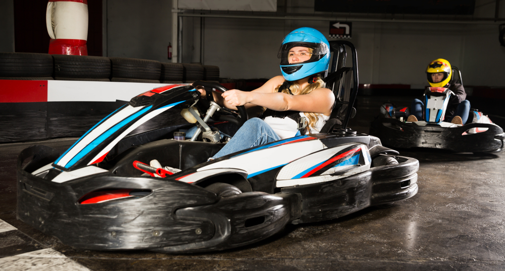 girls on go karts mall of america