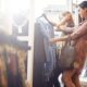 girls shopping in a store