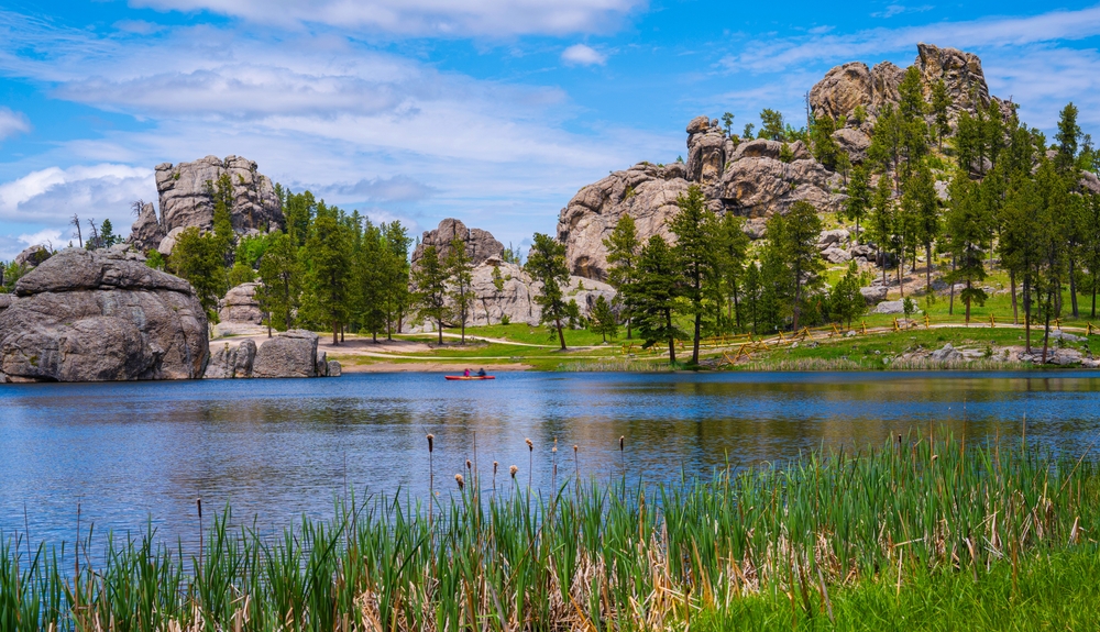 Sylvan Lake in Custer State Park of the Black Hills, South Dakota