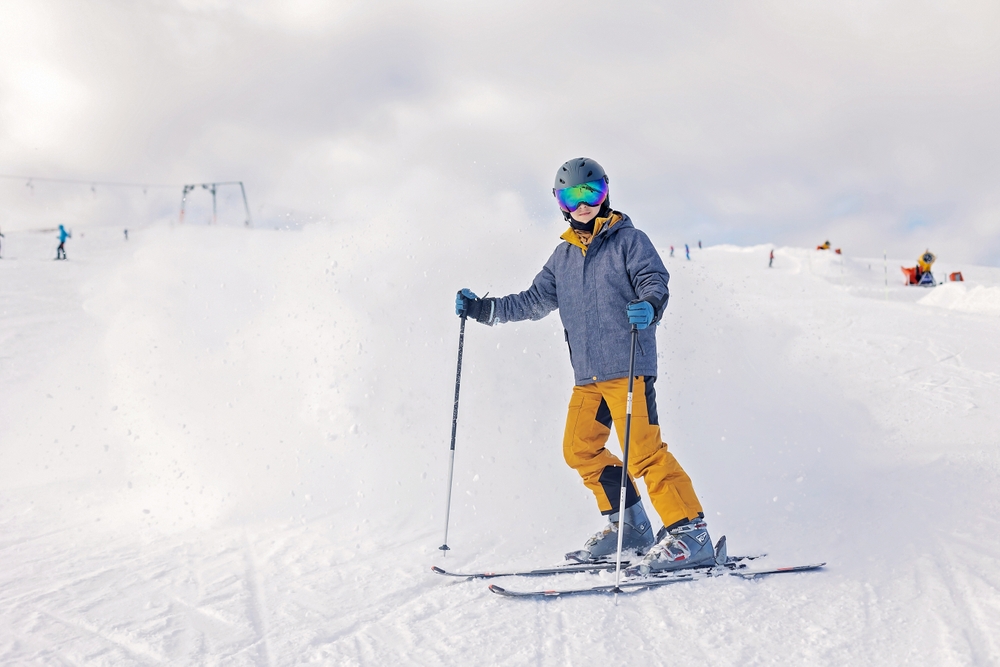 kid skiing on snow all inclusive montana ski resorts