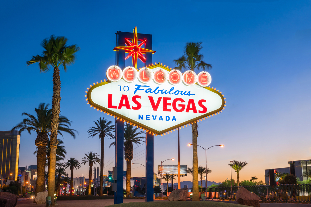welcome to fabulous las vegas nevada signboard