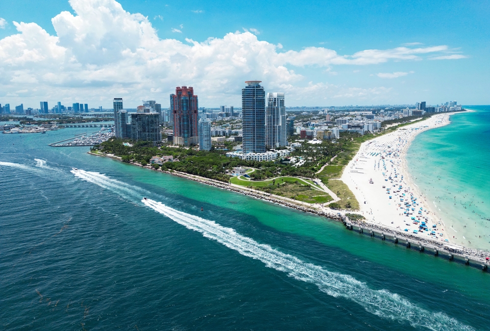 coastal city with a long beach flights from chicago