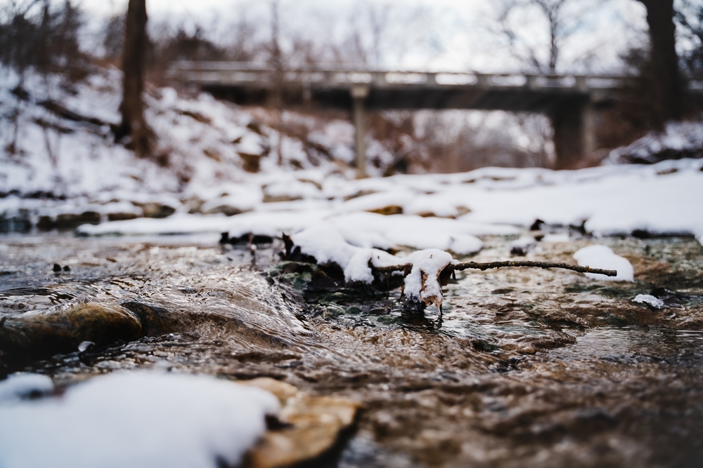 Photos from a creek in the Flint Hills of Kansas